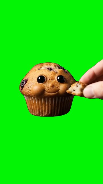 Niche Desserts Eating Themselves 3 | Green Screen #niche #aifruit #dessert #icecream #cake