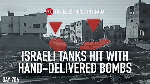 Israeli tanks hit with hand-delivered bombs, with Jon Elmer