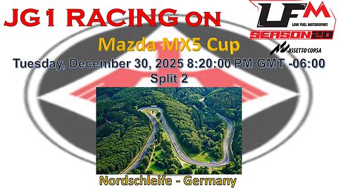 JG1 RACING on LFM - Mazda MX5 Cup - Nordschleife - Germany - Split 2