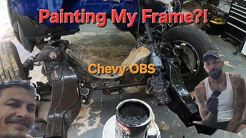 Painting the Frame on Our 1996 C1500 Drag & Drive Build | Satisfying Transformation!