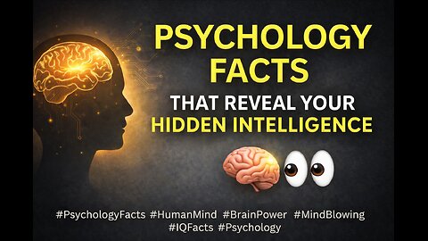 Psychology Facts That Reveal Your Hidden Intelligence 🧠 #PsychologyFacts #HumanMind #BrainPower
