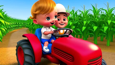 Farm Animals Rhyme for Kids With Fun Kindergarten Videos English music