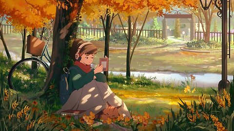 A Book, a Blanket, and the Autumn Breeze 🍂 lofi hip hop [No AI]