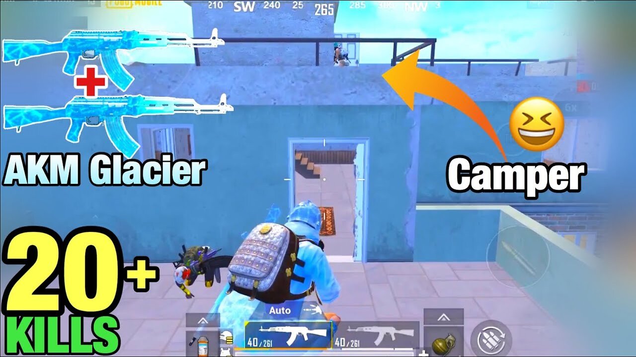 Double AKM Glacier Lv7 | SOLO VS SQUAD | PUBG MOBILE TACAZ