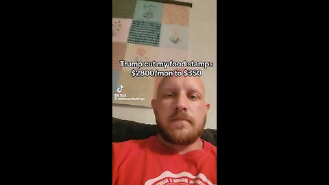 Man complains that Trump has cut his foot stamp from 2800$ to 350$