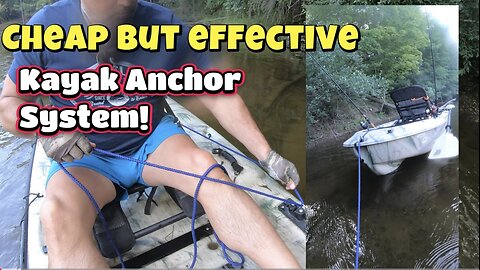 Inexpensive kayak anchor system , cheap alternative to the anchor wizard. Brooklyn kayak,Boss 10