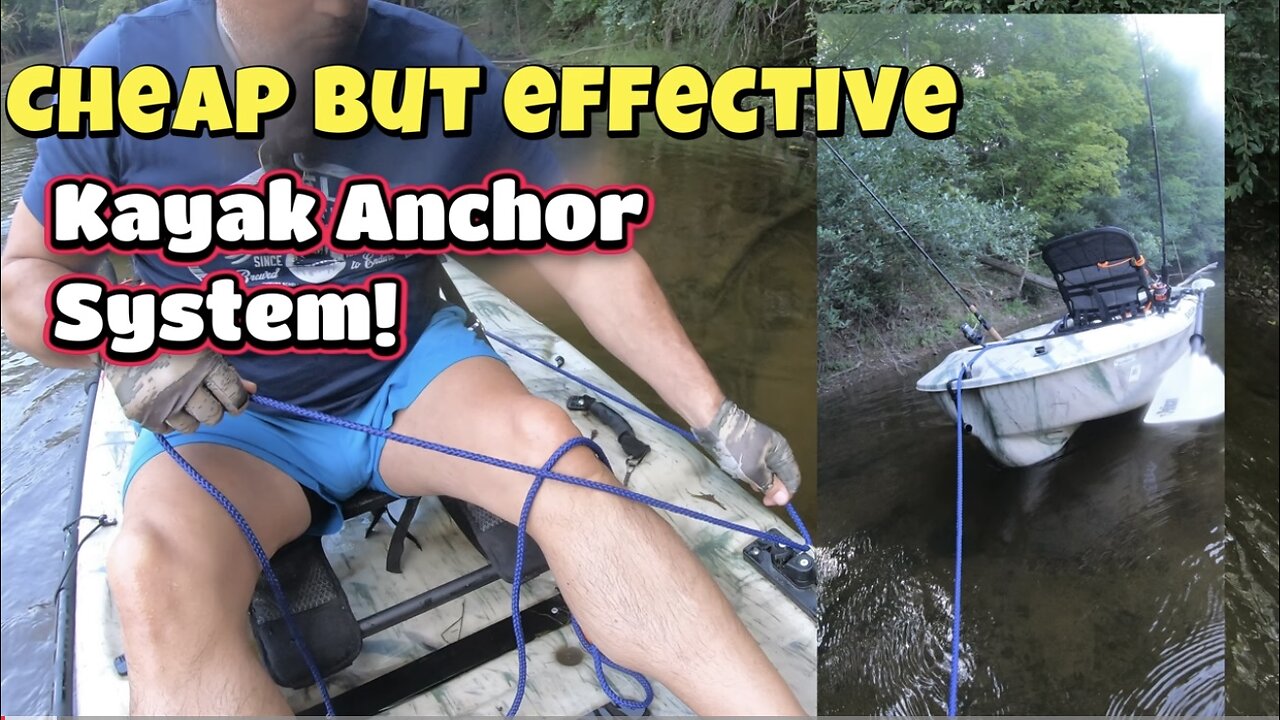 Inexpensive kayak anchor system , cheap alternative to the anchor wizard. Brooklyn kayak,Boss 10