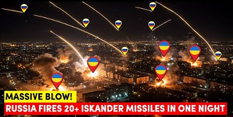 Massive Blow! Russia Fires 20+ Iskander Missiles in One Night—Ukraine’s Defenses Collapse
