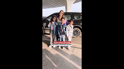 Sunny_Leone_With_Kids_Spotted_At_Mumbai_Airport. #SunnyLeone #SunnyLeoneOfficial #SunnyLeoneFans