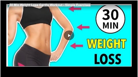 "Easy 30-Minute Weight Loss Cardio Workout"