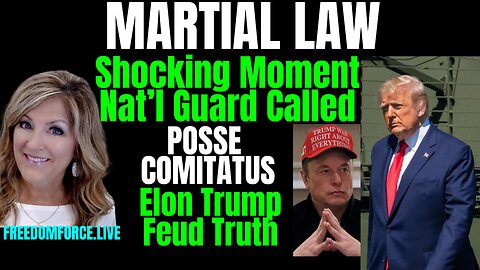 Martial Law-Storm Upon Us? Moment National Guard Called, Elon Sunday 6-8-25 11 AM CST