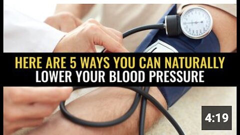 "5 Natural Methods to Reduce Your Blood Pressure"