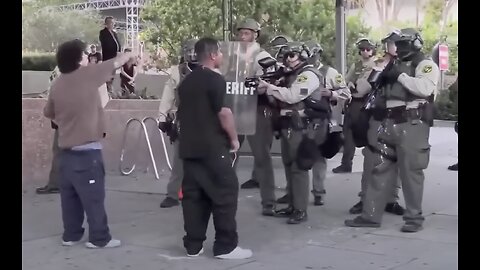 Bystander Body-Slams LA Rioter After Throwing Can at Police Officer