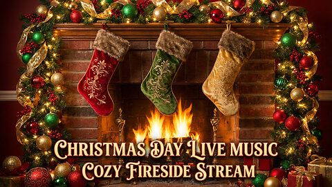 Christmas Morning Music with Fire