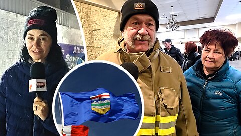 Fort Saskatchewan shows up for Alberta independence petition despite deep freeze
