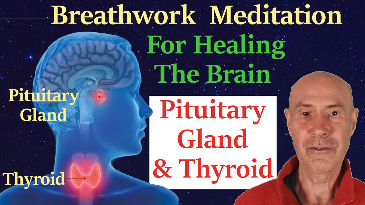 Holographic Breathwork Meditation For Healing The Brain, Pituitary Gland & Thyroid. Deeply Relaxing.