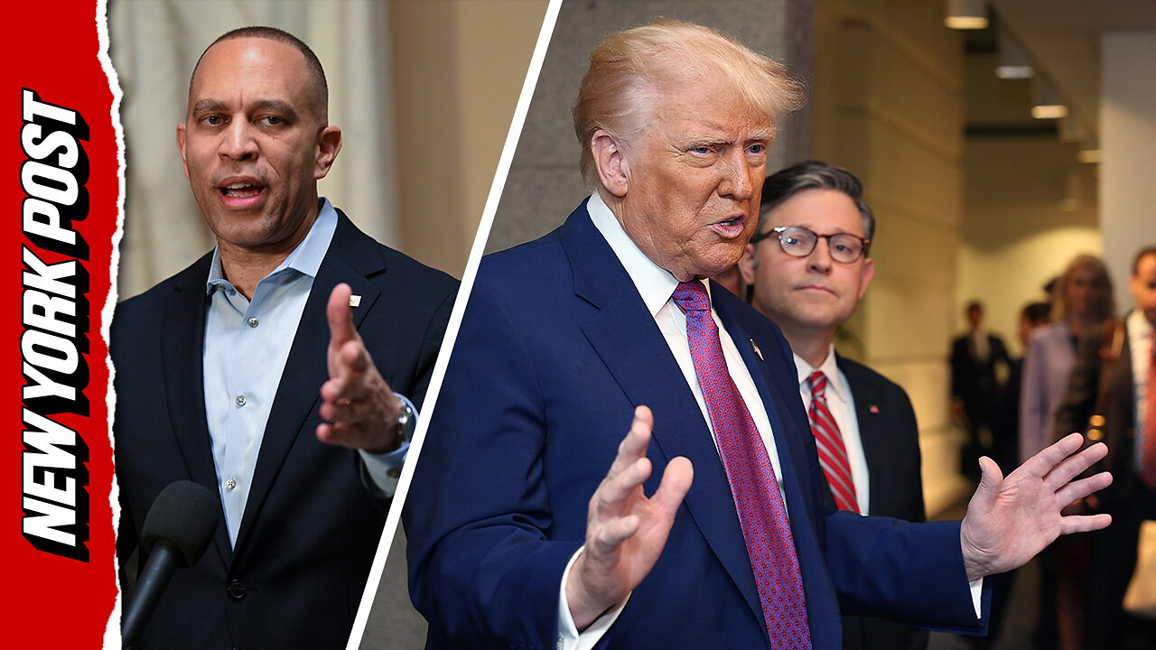 Trump and Mike Johnson slammed by Jeffries for 'running a pedophile protection program'