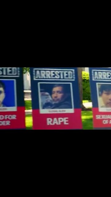 Mugshots of Criminal Illegal Aliens on Display Outside the White House