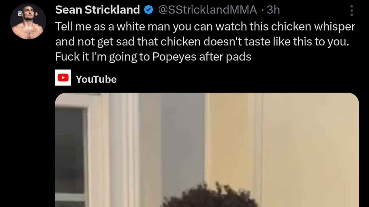Sean Strickland continues his search for the best fried chicken