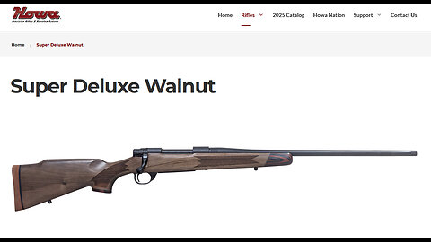 Howa 1500 Super Deluxe Bolt Action Rifle in .308 with fantastic Turkish Walnut Stock