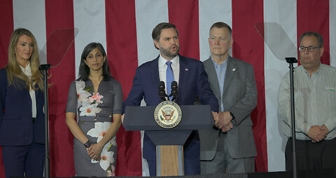 Vice President JD Vance Speaks at Plastic Manufacturer in Bay County, Michigan