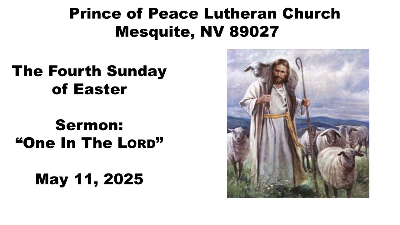 5-11-25 Readings, Sermon & Creed - Prince of Peace Lutheran Church - Mesquite NV