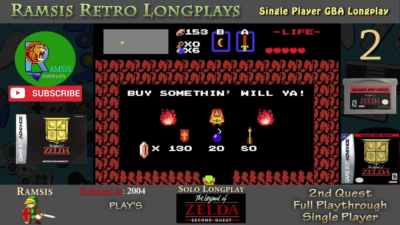 Legend of Zelda - Second Quest (GBA) | Classic NES Edition | Episode #2