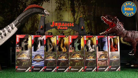 8 Jurassic World Rebirth 12 inch figures Unboxed Dinosaur Toys Tyrannosaurus Rex, Quetzalcoatlus
