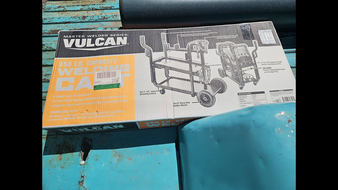 Harbor Freight Vulcan Welding Cart 350#