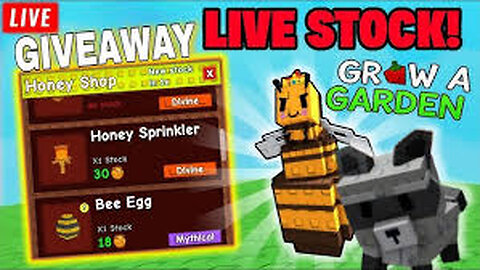 GROW A GARDEN STOCKS, EGGS, TRADING, GIVEAWAYS! (Grow A Garden Live)