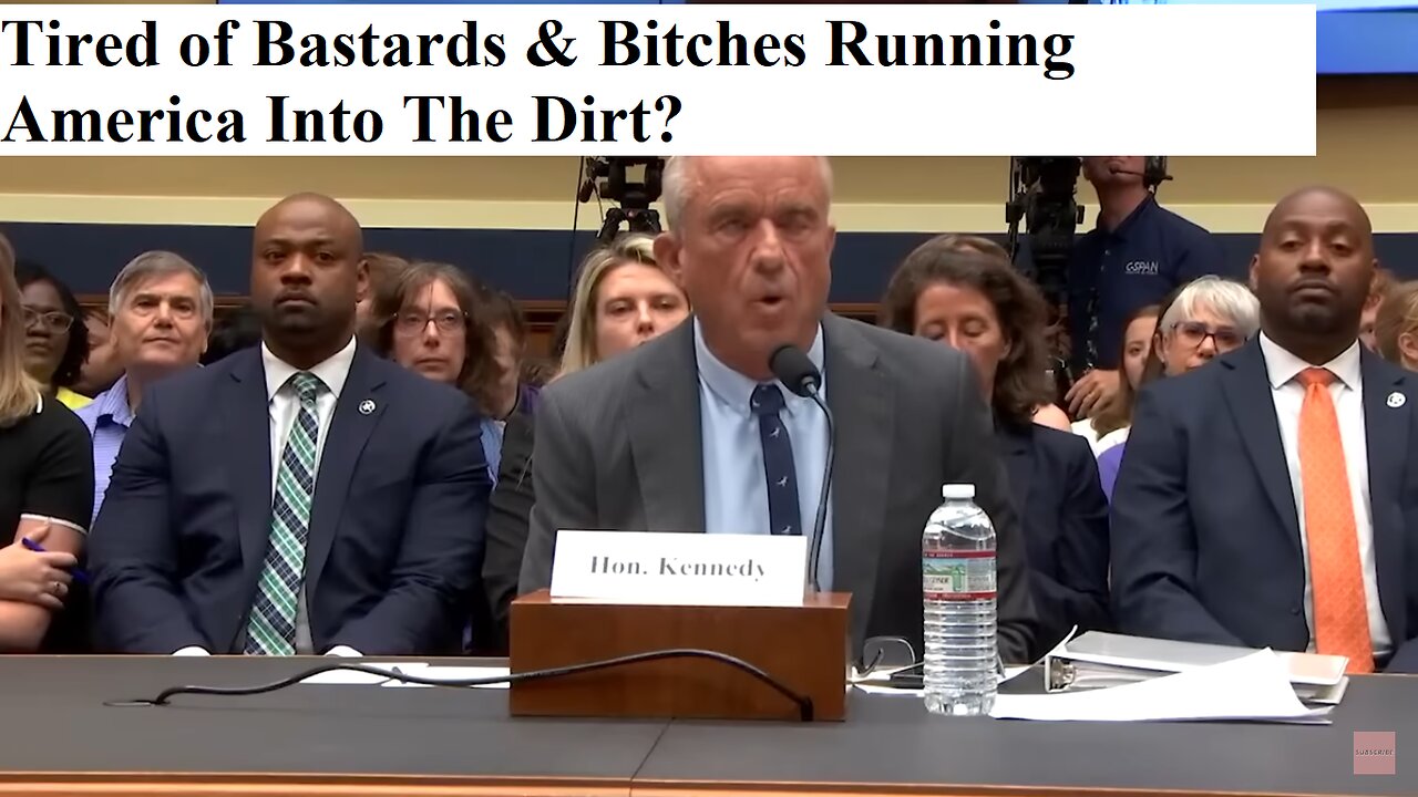 Tired of Bastards & Bitches Running America Into The Dirt?