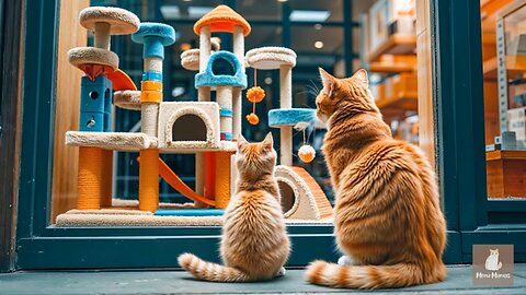 Mama Cat Makes Hot Dogs to Earn Money for Kitten_s New Toy_ _ Mama Cat Cooking _ Heartwarming