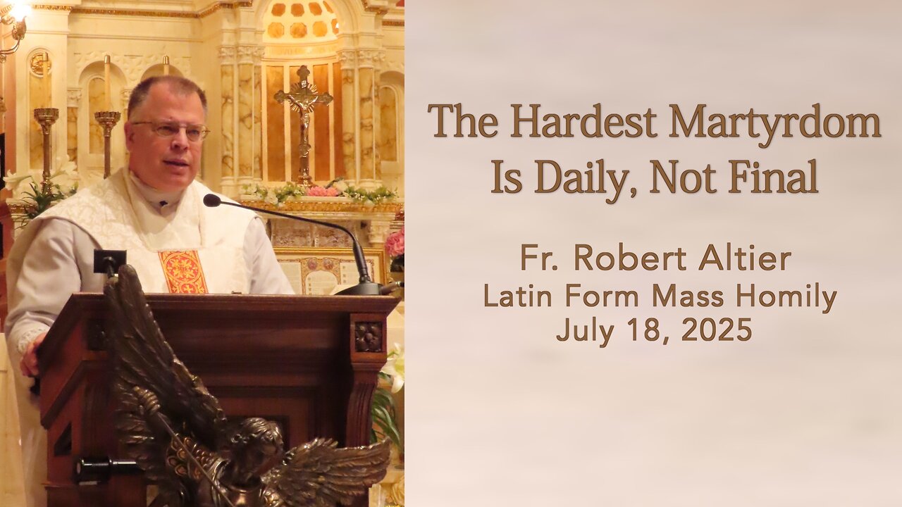 The Hardest Martyrdom Is Daily, Not Final