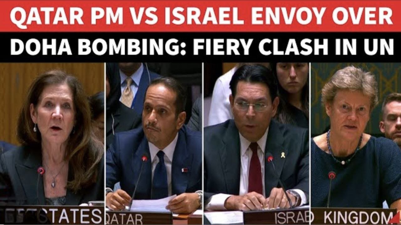 Qatar PM Clashes With Israel Envoy At UN After Attack On Hamas In Doha | ‘Time For You To Pay Price’