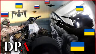[ Ukraine War Footage ] Ukrainian Su-25 SHOT DOWN!!! Russian soldier defeat drone in 1 v 1 combat!