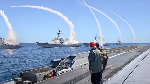 US Navy Ships Launch Ultrafast Missiles During US President’s Visit