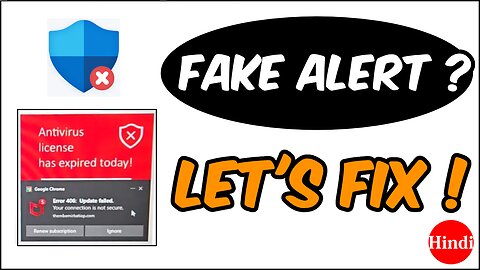 How To Remove Fake Virus Alert Warnings | Chrome | Windows