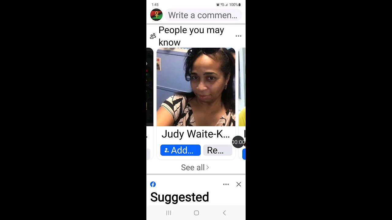 Pam's friend on my friends suggestion list. Her page showed up on Thursday 4/3/2025. Coincidence?