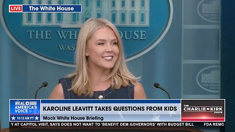 KAROLINE LEAVITT TAKES QUESTIONS FROM KIDS