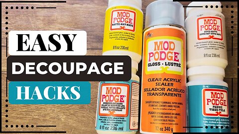 4 Ways to Use Mod Podge ✨️ Easy Summer Decoupage Ideas!