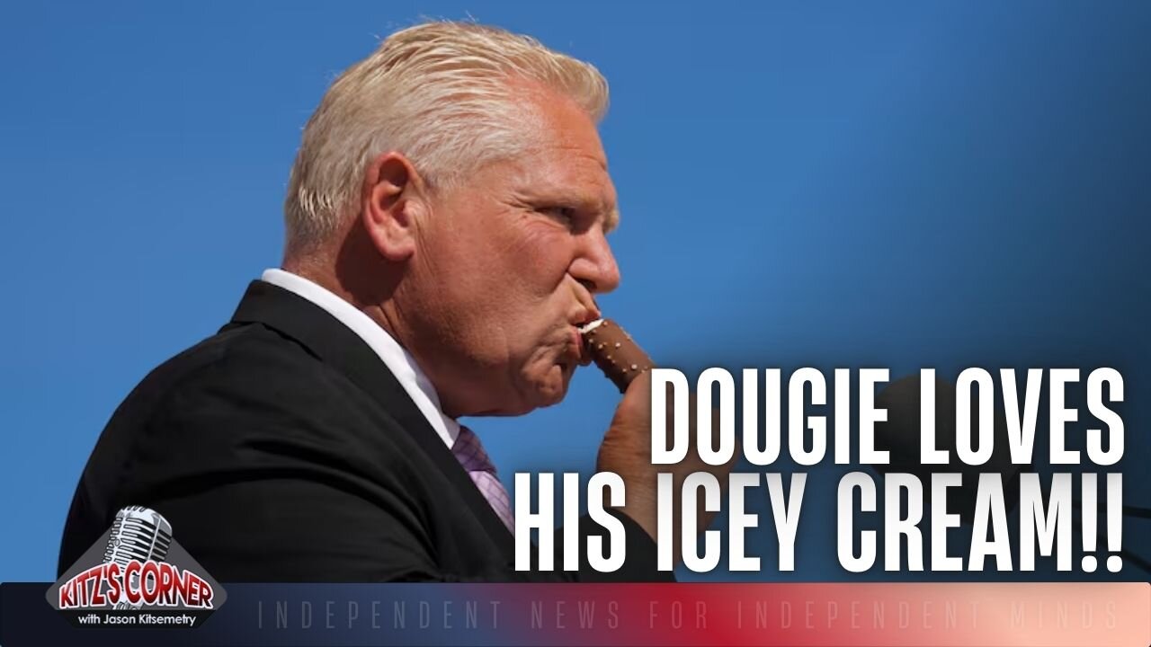Doug Ford Chows Down On Ice Cream During Press Conference