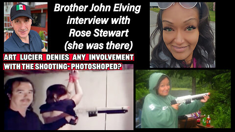 Art Lucier denies any involvement with the shooting- all photoshoped- Interview with Rose Stewart