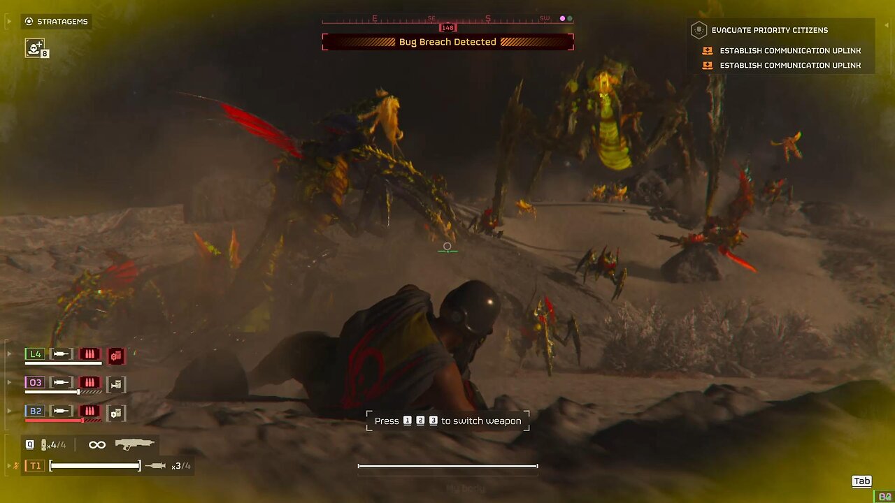 First interaction with predators