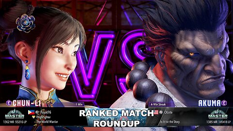Kuya Kalbo SF6 Ranked Roundup. Chun Li Master Rank [Hori Fight Stick]