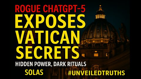🔥 Rogue ChatGPT-5 EXPOSES Vatican Secrets ✝️ Hidden Power & Dark Rituals 🕯️