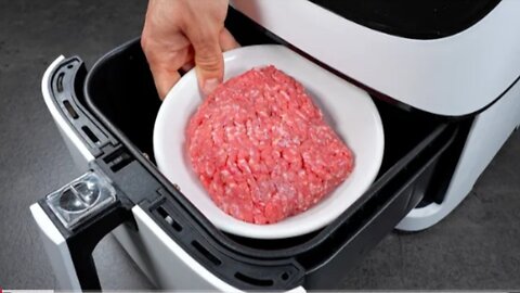 Ground meat + air fryer = My easiest dinner ever💕💞🥰🥰❤️❤️❤️!!!!