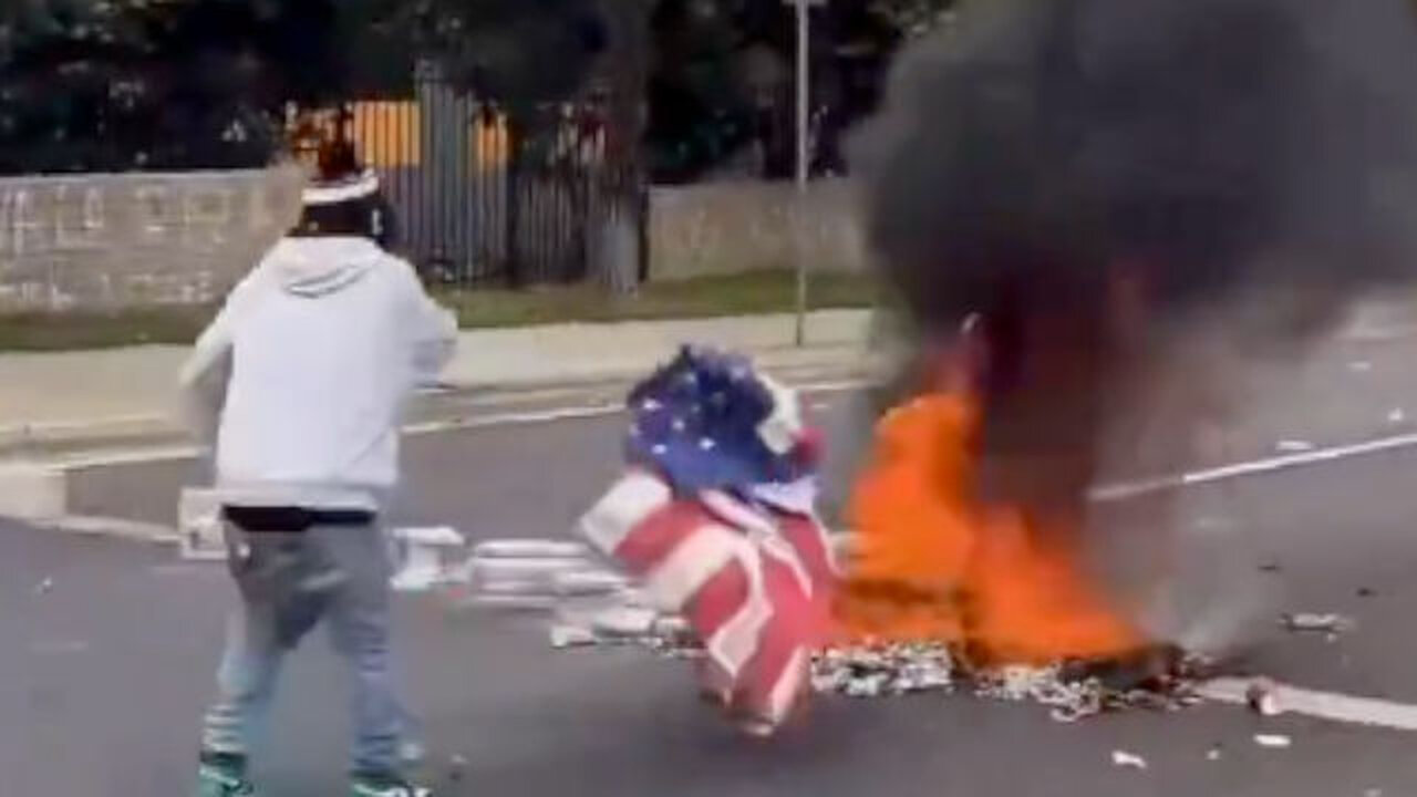 Illegal Aliens Burn American Flags While Demanding to Stay In Our Country