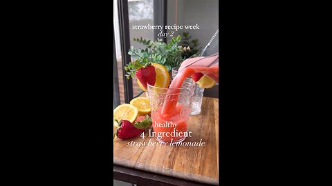 Blend, Strain, Enjoy! The Perfect Homemade Strawberry Lemonade!