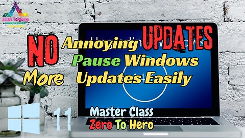 No More Annoying Updates! Pause Windows Updates Easily