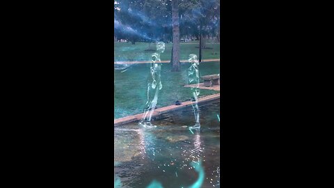 dancing in the park